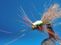 Hotspot caddis - polygarn versjon